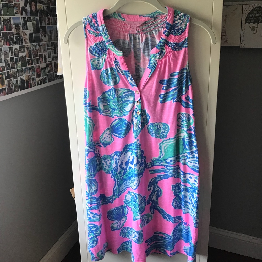 Lilly Pulitzer Pink Seashell Tank Dress